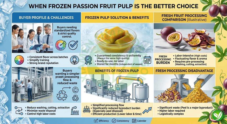 WHEN FROZEN PASSION FRUIT PULP IS THE BETTER CHOICE WHEN FROZEN PASSION FRUIT PULP IS THE BETTER CHOICE