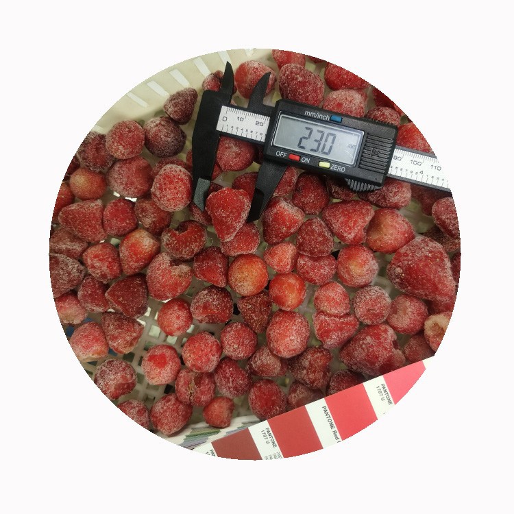 Frozen strawberries in vacuum-sealed bags Frozen strawberries in vacuum-sealed bags