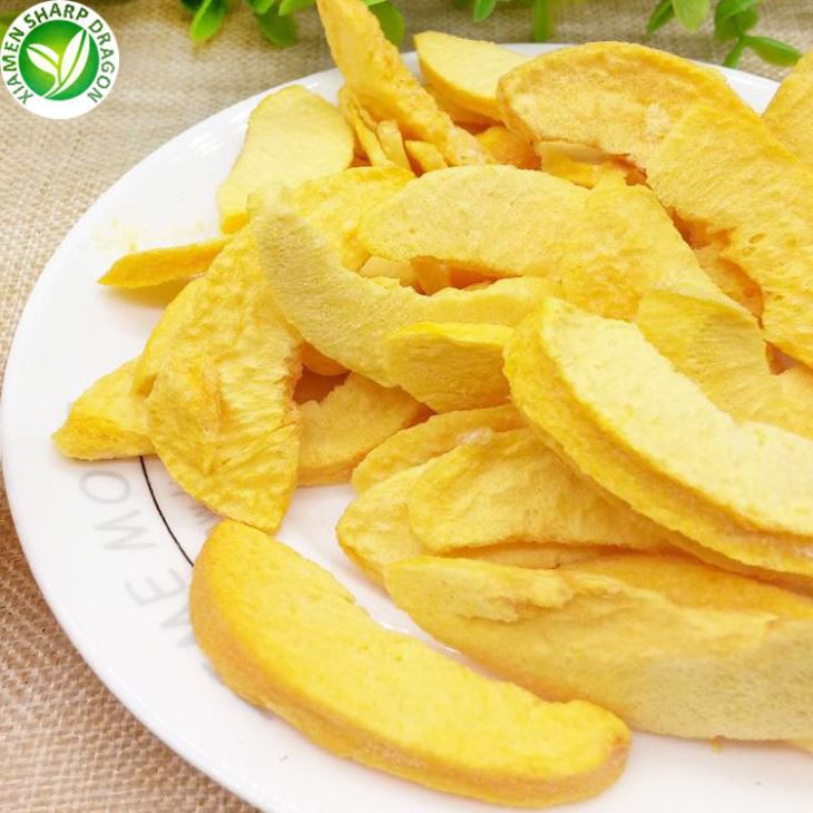 Bragðmikil tómarúmsteikt ferskjuflögur