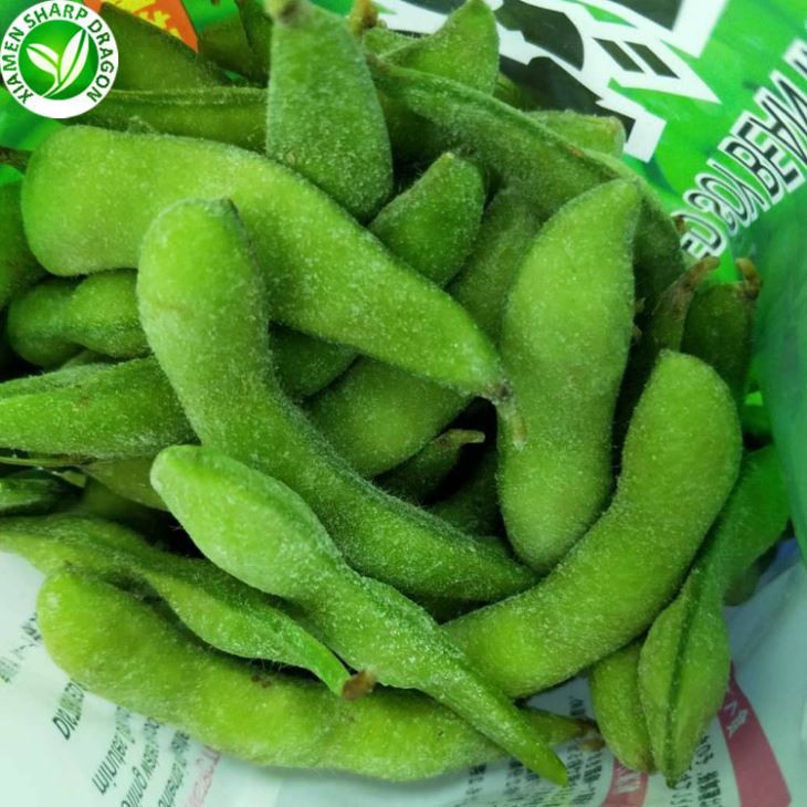 Edamame skrældar sojabaunir