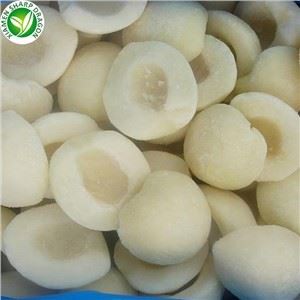 Hvít ferskja helmingur